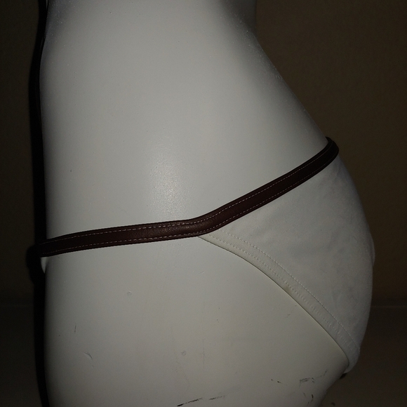 Victoria’s Secret Bikini Bottom Toggle-chain Strap Leatherette Bikini VS Swim - Picture 12 of 15